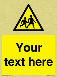 Custom Warning children Sign